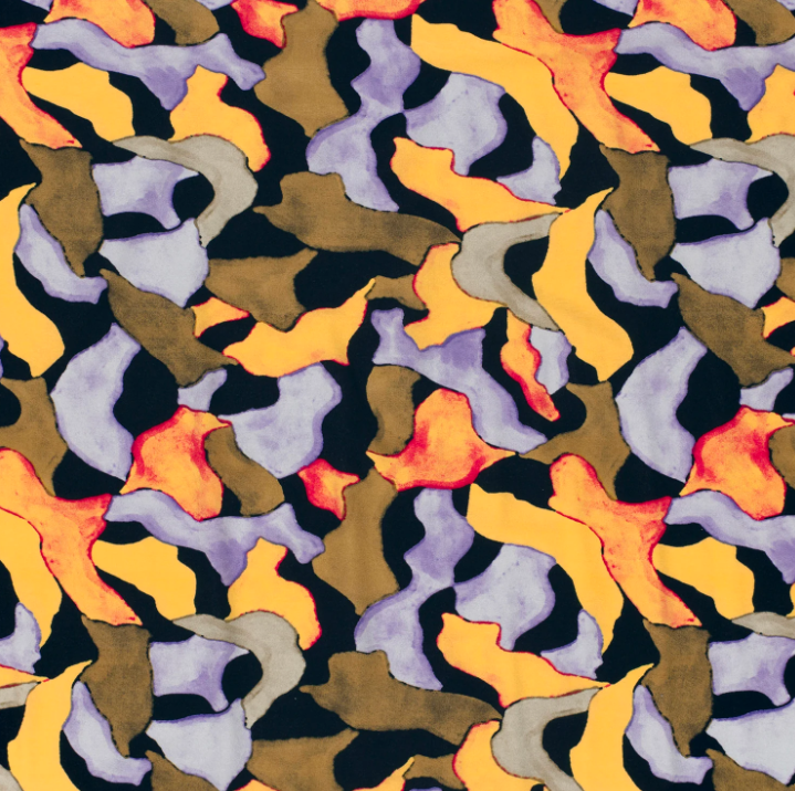 Viscose tricot abstract kleurenpatroon  -  My Image
